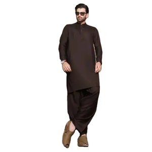 <b>Men</b> <b>Kurta</b> <b>Pajama</b> Set Fast Delivery Custom Branding Islamic Wear Supplier OEM Factory Price All Seasons Customizable - Product Image 4