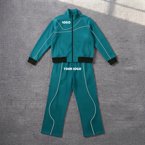 OEM Custom Men's Outdoor Waterproof Sports Polyester Nylon Print <b>Reflective</b> Windbreaker Track <b>Jacket</b> and Pants Set Tracksuit Men - Product Image 1