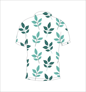 เสื้อโปโลพิมพ์ลายใบไม้ แบบสั่งทำพิเศษ เสื้อกอล์ฟแขนสั้นลำลอง ชุดกีฬาทีม - Product Image 4
