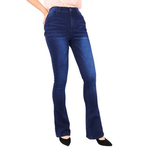 Customized High Quality <b>Material</b> Fashionable <b>Denim</b> Jeans for Women New Arrival Casual Jeans Women's Pants in Blue Color All Size - Product Image 2