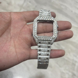 Relojes de Hombre Personalizados con Diamantes Moissanite VVS Color D, Estilo Hip Hop, con Incrustaciones de Diamantes, Probador de Diamantes Incluido - Product Image 5