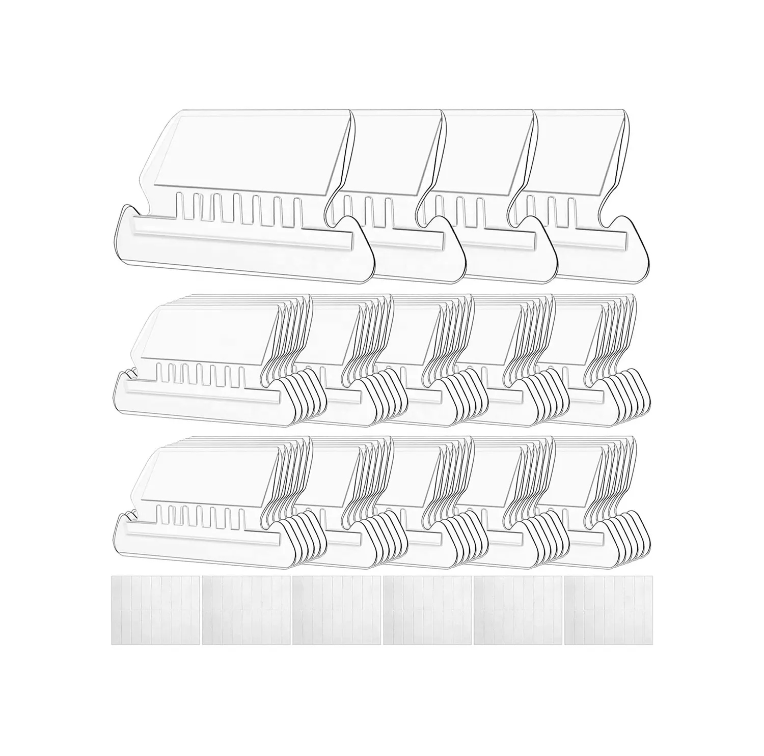 แท็บโฟลเดอร์แฟ้ม100ชุดแขวนโฟลเดอร์แฟ้มป้าย2 "แท็บและแทรกสำหรับแขวนไฟล์