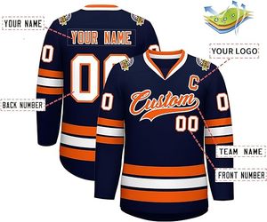 Jersey de Hockey sobre Hielo Personalizado de Alta Calidad para Práctica, Jersey de Hockey sobre Hielo Interior Navideño con Cordones, Jersey de Hockey sobre Hielo Completo Personalizado - Product Image 3