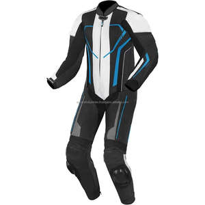 Custom High Quality Western Style Biker Leather Pants Waterproof Windproof One Piece Racing <b>Suit</b> for Plus Size Breathable - Product Image 6