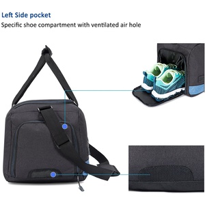 La mejor bolsa de lona de nailon para deporte Fitness CrossFit MMA Gym Travel Weekender con compartimento para zapatos y forro de poliéster duradero - Product Image 3
