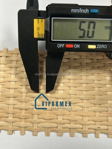 VITARMEX Customized Woven Mat Samples Various Colors Patterns Polypropylene Synthetic Rattan Home Decor Furniture Webbing - Product Image 2