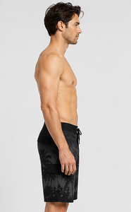 Shorts de bain pour hommes OEM, vente en gros, design personnalisé, shorts de plage hawaïens, séchage rapide, vêtements de surf, polyester léger - Product Image 5