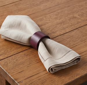 Anneau de serviette en bois naturel pour une décoration de table rustique, parfait pour les mariages de style farmhouse et l'usage quotidien - Product Image 6
