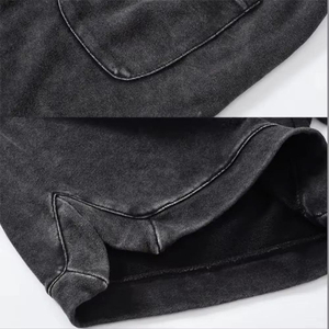 Shorts taille haute délavés à l'acide pour femme, 100 % coton, style vintage, respirants, séchage rapide, écologiques, avec taille élastique, pour usage quotidien - Product Image 6