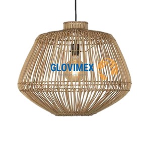 โคมไฟแขวนหวายทำจากไม้ไผ่ไฟเพดานแบบยั่งยืนสำหรับตกแต่งบ้าน - Product Image 6