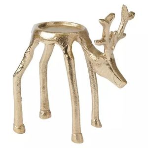 Deer Head Metal Candle Holder Christmas <b>Table</b> Decor Antler Design Tealight Holder Home <b>Decoration</b> - Product Image 3