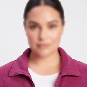 Veste polaire d'hiver pour femme, en molleton polaire, avec fermeture éclair intégrale, poche poitrine et col rabattable, pour l'extérieur, vente en gros - Product Image 5