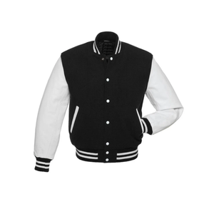 OEM Men's Wool Varsity <b>Jacket</b> with Embroidery Patches Baseball Bomber <b>Winter</b> College Style Full Sleeve Fashion Outerwear - Product Image 2