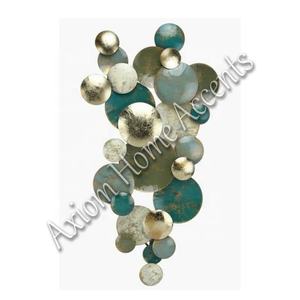 Arte de pared de metal floral grande con diseño moderno hecho a mano y pieza decorativa para cualquier habitación por Axiom Home Accents - Product Image 5