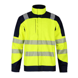 Chaqueta de Seguridad de Trabajo ANSI Clase 3, de Invierno, de Poliéster y Algodón, con Cinta Reflectante 3M, Retardante de Llama, para Construcción - Product Image 1