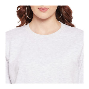 เสื้อฮู้ดดี้ผู้หญิงแบบคอกลมทรงเข้ารูปสำหรับฤดูหนาว รับผลิตตามสั่ง ปักลายได้ ไม่เป็นขุย สีและโลโก้ตามสั่ง บริการ ODM OEM - Product Image 5