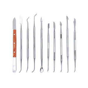 Kit professionnel de 10 outils de sculpture sur cire en acier inoxydable avec étui à fermeture éclair - Product Image 6