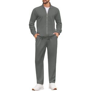 Ensemble de survêtement décontracté pour homme, deux pièces en polaire, hiver, séchage rapide, à capuche, haute qualité, 100% coton, vêtements de sport, vente en gros, direct usine - Product Image 2