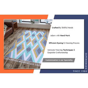 Juegos de alfombras bordadas de algodón extralargas suaves y lisas para dormitorio y sala de estar disponibles a precio mayorista - Product Image 6