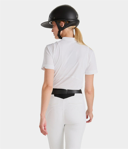 Chemise d'équitation pour femmes de qualité supérieure, manches courtes, extensible, respirante, confortable, haut de gamme pour les sports équestres - Product Image 6