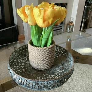 Bandeja Decorativa de Metal para Servir, para Uso en el Hogar, Cocina y Hotel, Bandeja Decorativa de Metal Hecha a Mano para Mesa de Centro, Organización del Hogar - Product Image 3