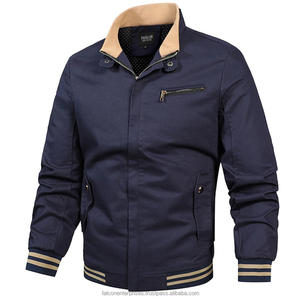 Chaqueta cortavientos ajustada para hombre, abrigo bombardero táctico con características de talla grande para prendas de vestir de primavera y otoño - Product Image 3