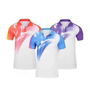 Custom OEM Printed Breathable Men's Tennis Team Uniforms 100% Polyester Quick Dry Tennis Uniforms - Product Image 6