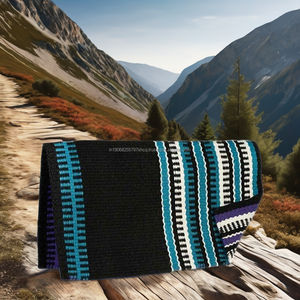 Manta de Silla de Montar Western de Lana con Forro Clásico de Polialgodón Duradero para Uso Diario y Eventos Ecuestres, y Cuidado del Caballo - Product Image 2