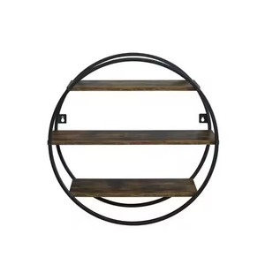 Modern <b>Wall</b> Mounted Storage <b>Shelf</b> With White Marble Top And Gold Metal Frame Double Tier Design For Living Room <b>Wall</b> Shelve - Product Image 4