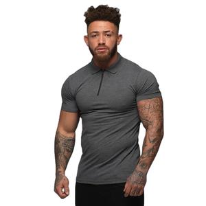 Muscleguys Plus Size Men's Polos de manga corta de alta calidad Slim Polo Shirt Men Fitness Excellent Quality Polo homme - Product Image 3