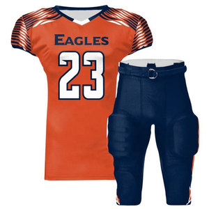 Maillots de football américain personnalisés de haute qualité, respirants, sublimés, à manches courtes, pour adultes, service OEM, styles à motifs, 100 % personnalisables sur le devant - Product Image 6