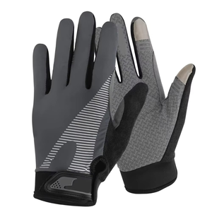 Cycling <b>Gloves</b> Full Finger Outdoor Non-Slip <b>Moisture</b> Wicking Breathable Touch Screen Unisex MTB Sports Print Polyurethane - Product Image 5