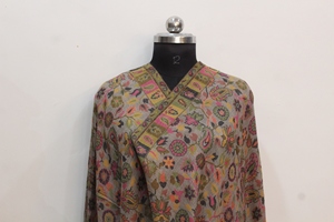 Handmade <b>Pashmina</b> Shawl Floral Paisley <b>Scarf</b> Winter Long Wrap for Women Custom Design - Product Image 6