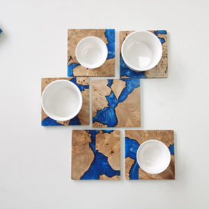 Posavasos de Resina Marina Personalizables, Posavasos de Resina de Arce de Alta Calidad, Posavasos de Resina y Madera, Gran Éxito de Ventas - Product Image 3