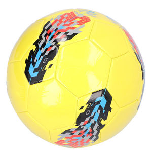 Ballon de football en PU léger et écologique, imprimé multicolore, cousu à la main, logo personnalisé, taille 5, unisexe, adultes, intérieur/extérieur - Product Image 3