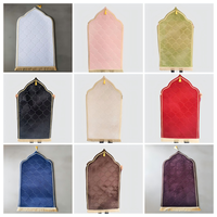 Irregular Modern Home Prayer Rug Flannel Thickened Short Pile Embossed Carpet Anti-slip Lace Trimming 65x110cm Solid Color Dot