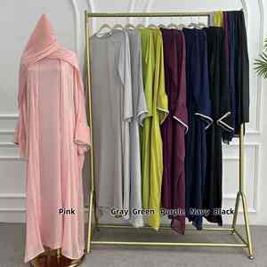 Collection de luxe haut de gamme, Abaya moderne pour femmes, style Dubaï, robe de fête islamique élégante et modeste - Product Image 5