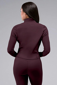 <b>Women</b> Fitness <b>Jacket</b> Full Zip Slim Fit Stand Collar Workout Yoga Gym <b>Running</b> Sports <b>Jacket</b> Activewear - Product Image 2