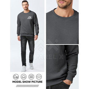 เสื้อสเวตเชิ้ตผ้าฝ้ายแท้ 100% สกรีนโลโก้ได้ ไซส์ใหญ่พิเศษสำหรับผู้ชาย สไตล์โดดเด่น มีจำหน่าย - Product Image 5