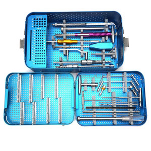 Kit chirurgical orthopédique complet DHS DCS en acier, prix usine, outils de chirurgie osseuse réutilisables, certifié CE, pour la fixation des fractures - Product Image 1