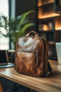 Elegante Mochila de Cuero Genuino - Product Image 3