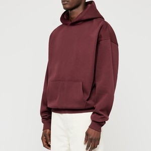 เสื้อฮู้ดดี้ผ้าฟลีซคอตตอน 100% หนานุ่มทรงโอเวอร์ไซส์ แขนเสื้อแบบดรอปโชว์เดอร์ สกรีนโลโก้ได้ ทรงบ็อกซี่ สไตล์สตรีทแวร์ สำหรับผู้ชาย มีจำหน่ายจำนวนมาก - Product Image 4