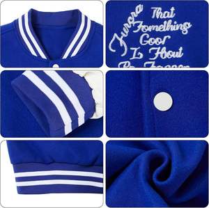 Chaqueta Varsity Personalizada de Alta Calidad para Hombre, Chaqueta Bomber con Bordado de Letras, Fabricante - Product Image 4