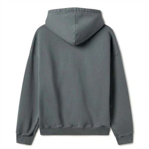Sweat à capuche zippé personnalisé pour homme en coton doux avec fermeture éclair résistante, coupe parfaite pour l'hiver et l'automne, teinture unie - Product Image 6