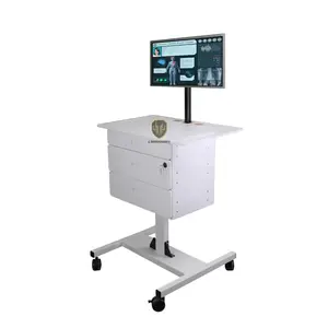 Chariot d'ordinateur pour soins infirmiers d'hôpital avec tiroirs, signes vitaux, chariot de salle d'injection, support de moniteur médical