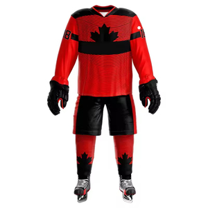 Uniforme de Hockey sobre Hielo Sublimado Personalizado, Jersey y Pantalones Blancos, Morados y Dorados para Hombre, Manga Larga, Absorbente de Humedad, 100% Poliéster - Product Image 3
