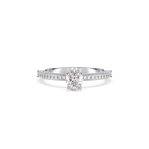 REYES High Quality 14K Solid Gold IGI Certified Lab Grown Diamond Engagement Ring For Women HPHT CVD Diamonds Fine Jewelry - Product Image 2