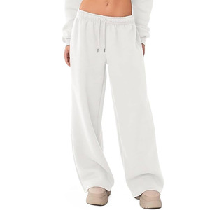 Women Regular Straight Fit Summer Vintage Casual Jogger Sweatpants Adjustable Waist 100% Cotton Quick Dry Eco-Friendly 3D Pocket - Product Image 1