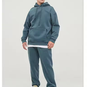 Nouvel arrivage Ensemble de jogging à capuche unisexe de haute qualité Logo personnalisé Streetwear Hoodies Pantalons pour hommes Sweatshirts au crochet pour l'hiver - Product Image 6