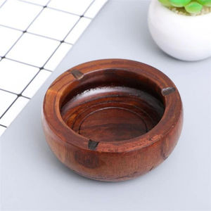Handmade American Style Wooden Tabletop Customized Shape Cigar <b>Ashtray</b> Eco-Friendly Ash Holder Smoking Cigars Cigarettes Home - Product Image 4